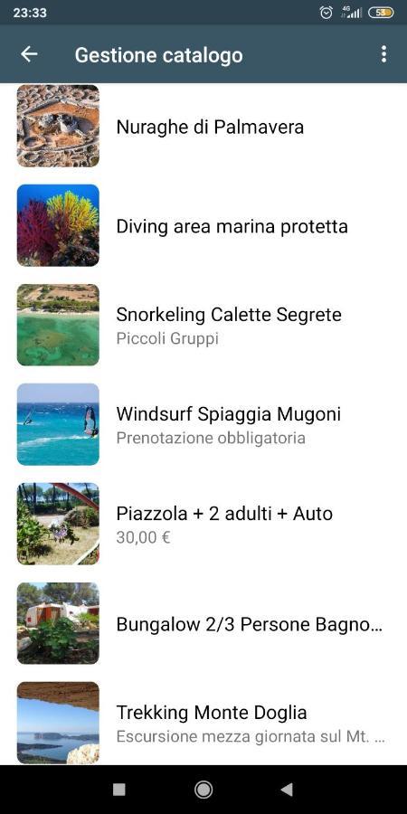 Villaggio Camping Nurral Fertilia Esterno foto